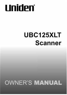 Uniden UBC125XLT manual. Camera Instructions.